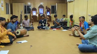 Thakur Ramakrishna Aarati rehearsal at Vidyamandira, Belurmath for Sharad utsav #ramakrishnamission