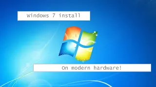 How to EASILY install Windows 7 on MODERN hardware (one of the operating systems of all time)