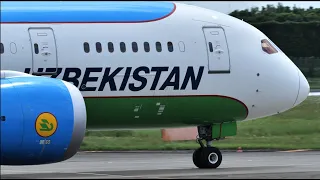 Uzbekistan Airways Boeing 787-8 UK78703 Landing at Narita 34R