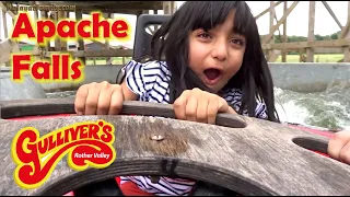 Apache Falls Water Splash Ride at Gulliver's Rother Valley - UK Theme Parks 2021