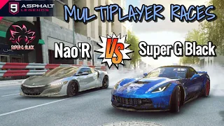 Meeting Nao'R in Multiplayer, Chevrolet Corvette GS, Easter Season Asphalt 9 Super G Black