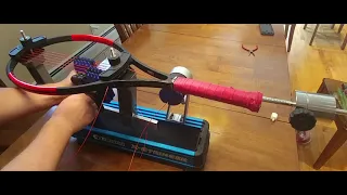 How to String a tennis Racquet Updated (Gamma X-2)