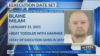 Execution date set for East Texas man convicted of beating toddler to death