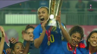 Comemoração do título da Copa América Feminina de 2018
