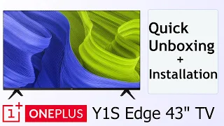 OnePlus TV Y1S Edge 43 Inch Unboxing & Installation #Shorts #OnePlusTV