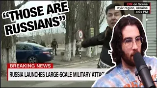 HasanAbi REACTS to Russia Launches large-scale Military Action on Ukraine │ CNN News Reacts