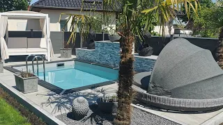 Pool selber bauen 2022 GRE Pool Avantgarde 466x326x124 💪🌴 Makeover🥳 VLOG 3