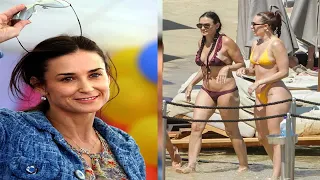 Demi Moore, 58, & Daughter Rumer Willis, 32, Look Amazing In Sexy Swimsuits During Greece Vacation