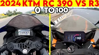 2024 Yamaha R3 VS KTM RC 390 | TOPSPEED BATTLE !!!