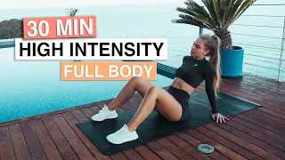 30 MIN INTENSE CARDIO & AB WORKOUT, No Equipment & No Repeat