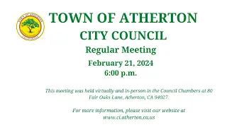 City Council Regular Meeting - February 21, 2024