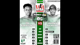 BABATUNDE ONI (ONEBOY) VS SULAIMON AHMED (LIGHT)