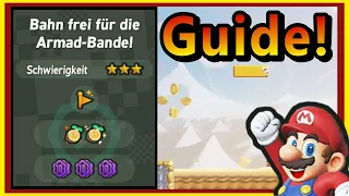 100% Guide! "Bahn frei für die Armad-Bande!" Alle 10er Blumenmünzen/Wundersamen - Mario Bros Wonder
