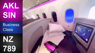 Auckland - Singapore Longhaul Business Class Air New Zealand Boeing 787-9 Dreamliner (ZK-NZL)