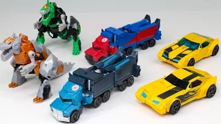 Transformers RID Adventure Same Optimus Prime Bumblebee Grimrock 6 Vehicles Robot Car Toys