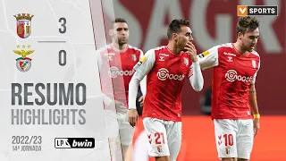 Highlights | Resumo: SC Braga 3-0 Benfica (Liga 22/23 #14)