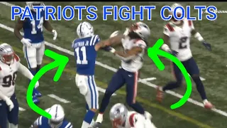 2021 Patriots vs Colts - Fight Breaks Out #Pittman & #Dugger Ejected