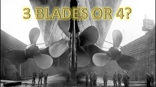 Titanic's Central Propeller - 3 or 4 Blades?