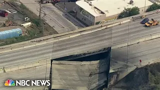 Explosion destroys section of I-95 in Philadelphia