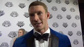 Ryan Murphy on the Golden Goggles Red Carpet (Male Athlete of the Year winner)