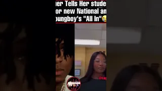 Teacher Tells Her students to Rise for the new National anthem! NBA Youngboy's "All in”🔥🇺🇸😂