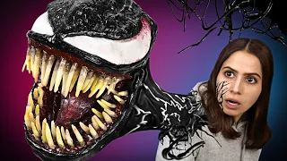 ¡Cómo hacer tu propia marioneta de Venom usando una caja de pizza!