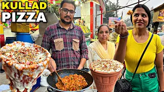 Graduate कुल्हड़ pizza । Mother son selling kullad pizza in Faridabad। street food india