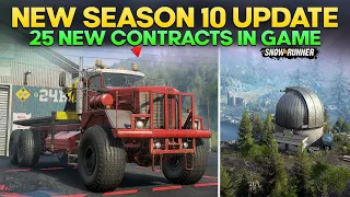 New Season 10 Update 25 New Contracts in British Columbia Region SnowRunner Everything Need to Know