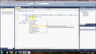 Visual Basic  NET Tutorial 46   Passing a value from one form to another form in VB NET720p