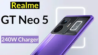 First Look of Realme GT Neo 5 with 240 Watt fast charging | Specifications & Price in India