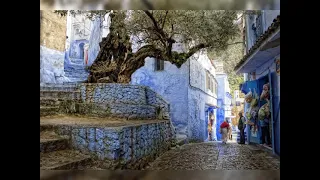 Шефшауэн – синий город в Марокко. Chefchaouen - the blue city in Morocco.