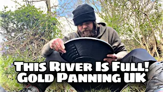 Secret Gold river packed full of heavies lead everywhere! Gold Panning UK