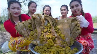 Wow Cook and eat stomach cow boiled recipe - Amazing video