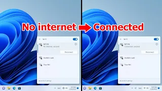 How to Fix " No internet, secured " in Windows 11