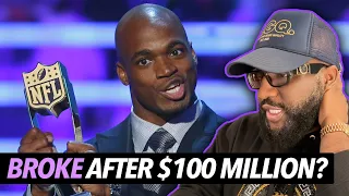 Adrian Peterson Goes Broke After Making Over $100 Million In the NFL, Creditors Auction His Stuff 😳