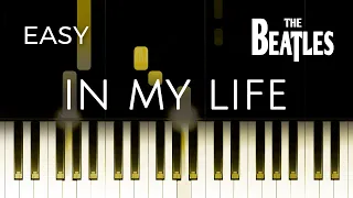 The Beatles - In My Life - EASY Piano TUTORIAL by Piano Fun Play