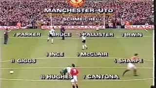 Aston Villa v Manchester United 1992/93