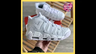 Мужские кроссовки Nike Air More Uptempo White (Белый)