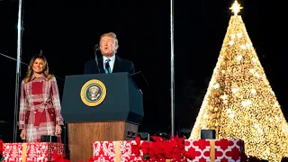 Trump pays tribute to soldiers during his Christmas message