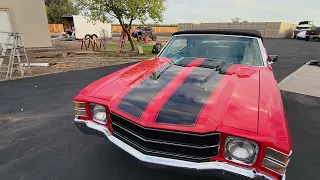 sold 1971 LSA RESTOMOD CONVERTIBLE CHEVELLE. CALL 9168567931. VICTORY LAP CLASSIC ON INSTAGRAM