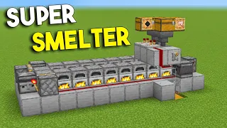 BEST SUPER SMELTER IN MINECRAFT BEDROCK 1.20(MCPE/X BOX/CONSOLE/PS4/NINTENDO SWITCH/PS4) ||