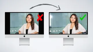 How to remove BLACK BARS from video (Screen recording tips)