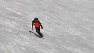 Snowboard side slip toe and heel side