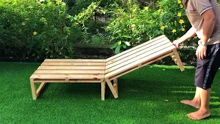 Amazing Design Ideas Woodworking Projects Homemade From Pallet // Build Folding Outdoor Chair