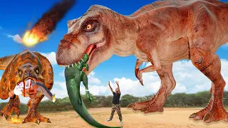 Giant T-rex Attack Scene Ever #6 | T-rex Chase 2024 | Jurassic Park Fan-Made Film |Dinosaur@Ms.Sandy