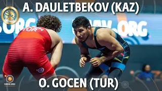 Azamat Dauletbekov (KAZ) vs Osman Gocen (TUR) - Round 1 // Zouhaier Sghaier 2022