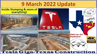 Tesla Gigafactory Texas 9 March 2022 Cyber Truck & Model Y Factory Construction Update (07:15AM)