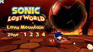 Sonic Lost World PC - Lava Mountain Zone All Zones