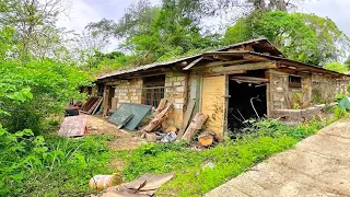 A boy takes care of his elderly grandfather &cleans and remodels his old house