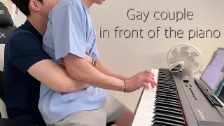 [ SUB ] [ 게이 커플 ] 남자친구랑 피아노 앞에서  _ Korean Gay Couple with Piano _ #bl  #gay #gaycouple